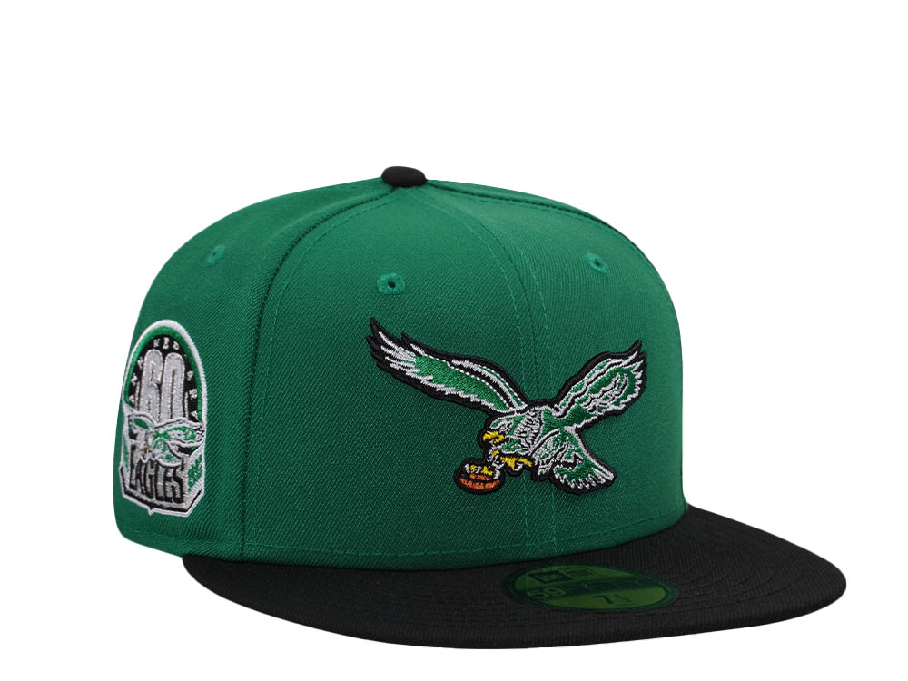 New Era Philadelphia Eagles 60th Anniversary Kelly Green Two Tone Edition 59Fifty Fitted Casquette