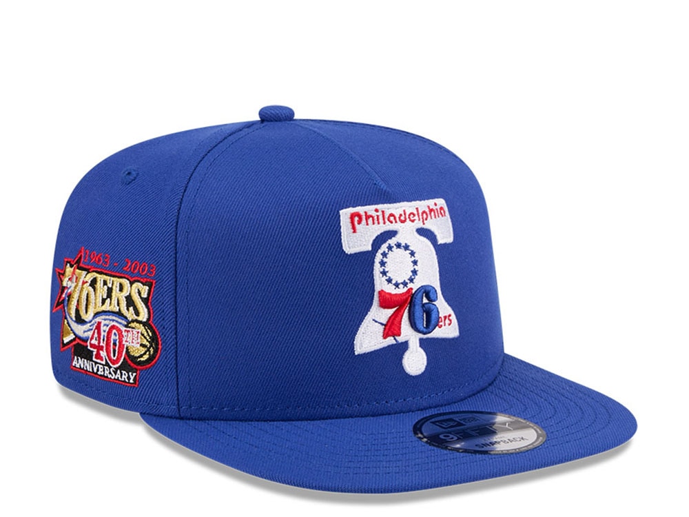 New Era Philadelphia 76ers 40th Anniversary HWC Edition 9Fifty A Frame Snapback Casquette