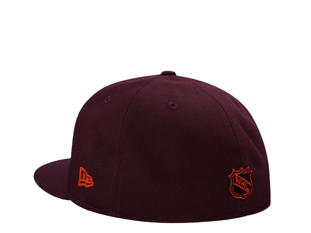 New Era Hartford Whalers 10th Anniversary Maroon Prime Edition 59Fifty Fitted Casquette