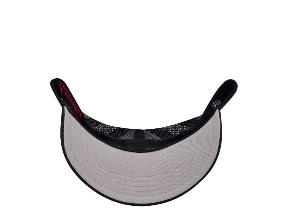 American Needle Miller High Life White And Black Valin Edition Trucker Snapback Casquette