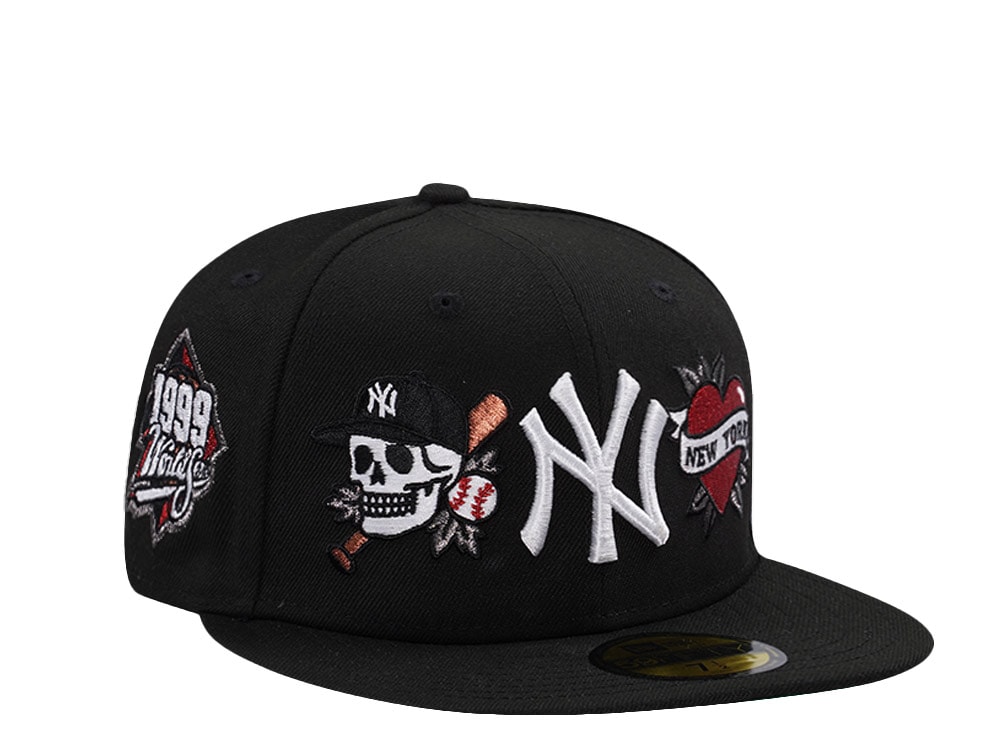 New Era New York Yankees World Series 1999 Tattoo Black Prime Edition 59Fifty Fitted Casquette