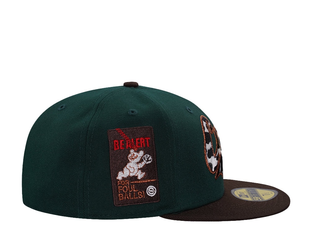 New Era Chicago Cubs Stay Alert Dark Green Two Tone Edition 59Fifty Fitted Casquette
