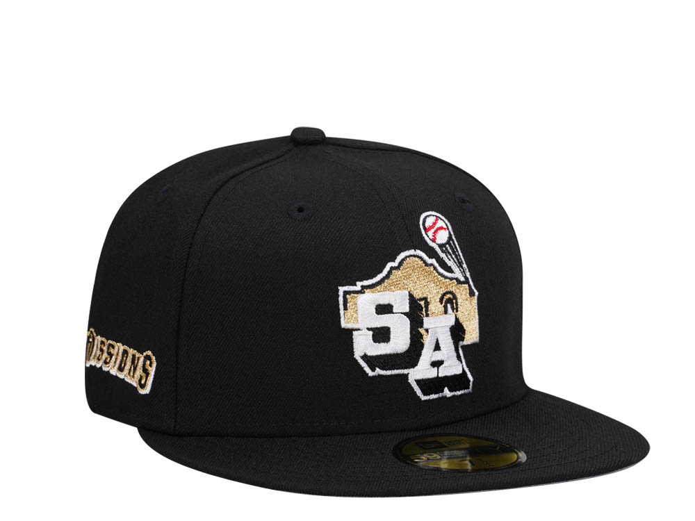New Era San Antonio Missions Classic Black Edition 59Fifty Fitted Casquette