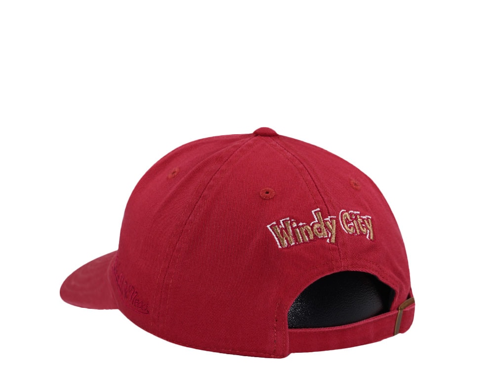 Mitchell & Ness Atlanta Hawks Golden Hour Glaze Red Dadhat Strapback Casquette