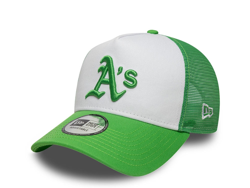 New Era Oakland Athletics League Essential 9Forty A Frame Trucker Snapback Casquette