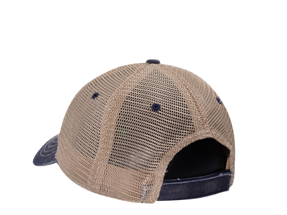 John Deere Logo Navy Trucker Strapback Casquette