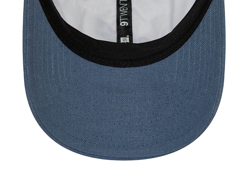New Era Linen Script Blue 9Twenty Strapback Casquette