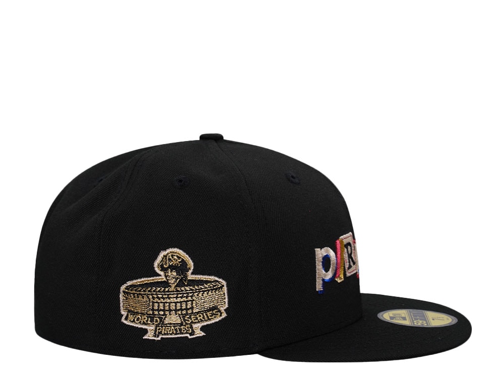 New Era Pittsburgh Pirates Black Metallic Letters Edition 59Fifty Fitted Casquette