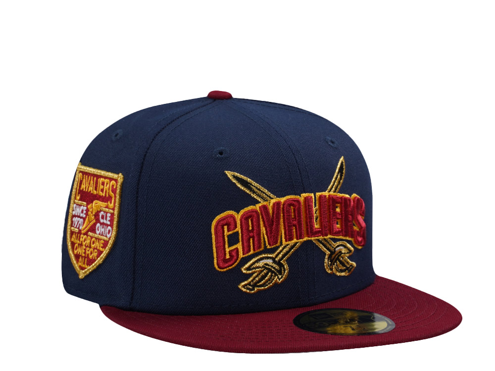 New Era Cleveland Cavaliers Inaugural Season 1970 Navy Two Tone Edition 59Fifty Fitted Casquette