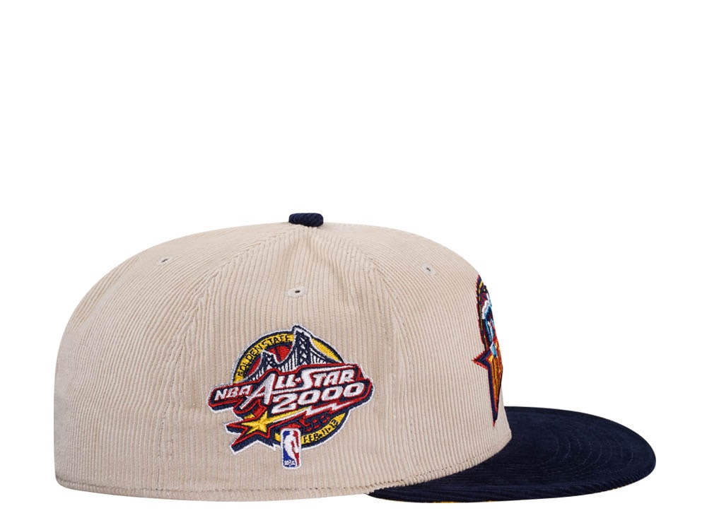 Mitchell & Ness Golden State Warriors All Star 2000 Two Tone Hardwood Classic Cord Edition Dynasty Fitted Casquette