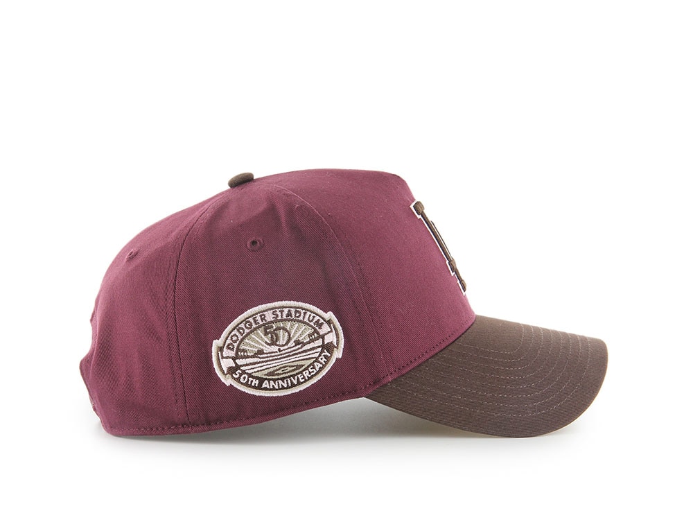 47Brand Los Angeles Dodgers Cooperstown Dark Maroon Edition MVP Snapback Casquette
