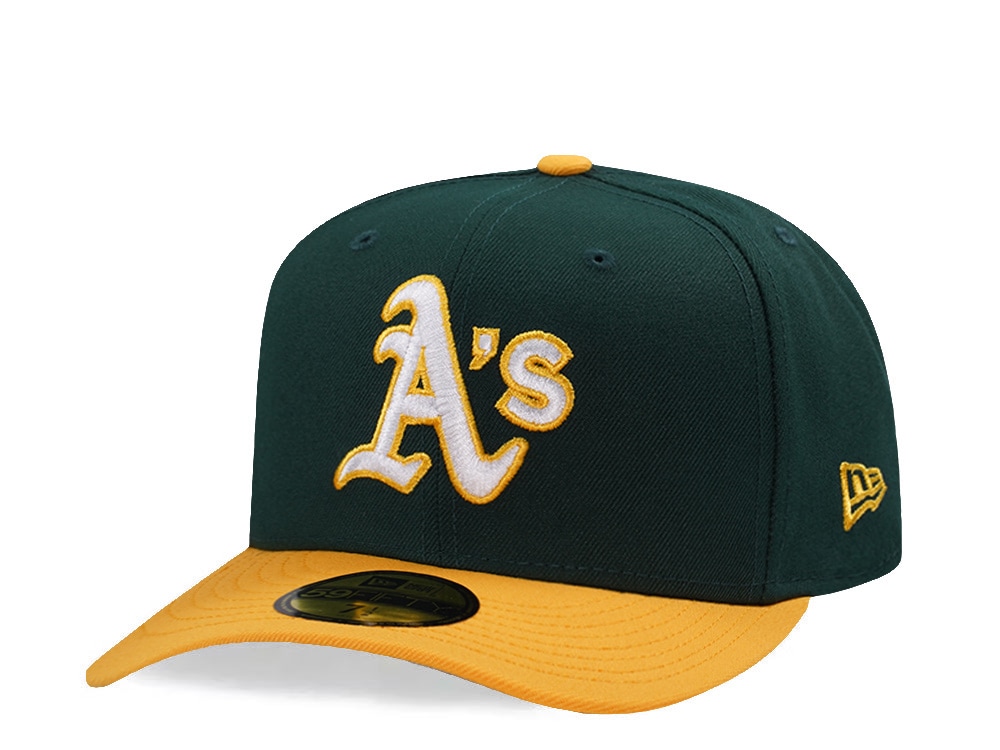 New Era Oakland Athletics Dark Green Two Tone Edition 59Fifty Pre Curved Fitted Casquette