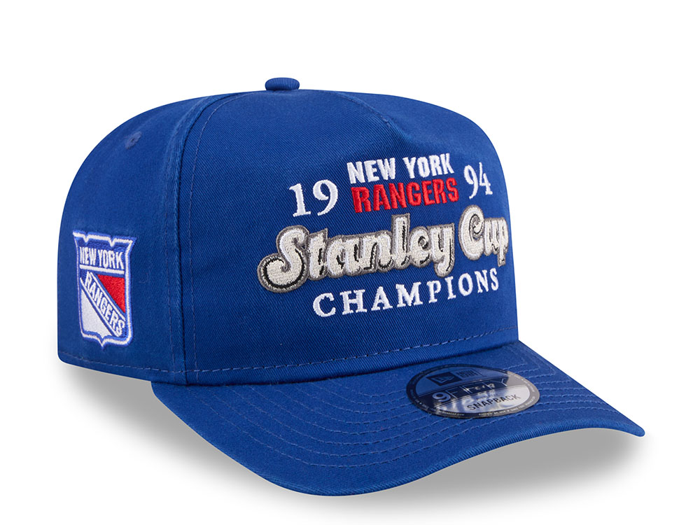 New Era New York Rangers Stanley Cup Champions 1994 Historic Blue Edition 9Fifty A Frame Snapback Casquette