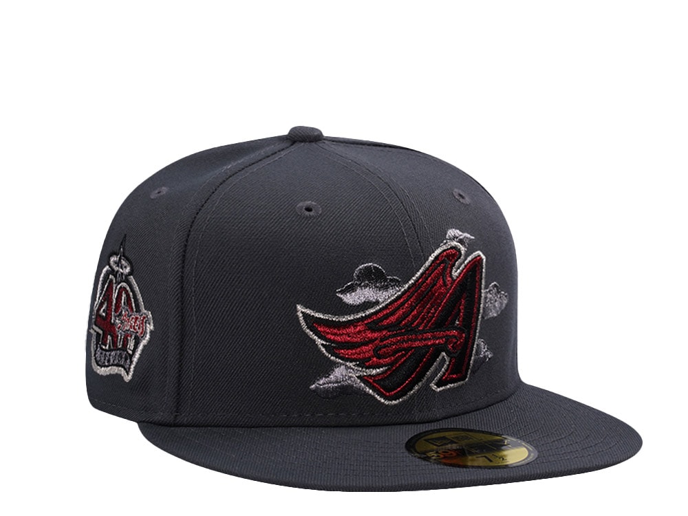 New Era Anaheim Angels 40th Anniversary Dark Gray Prime Edition 59Fifty Fitted Casquette