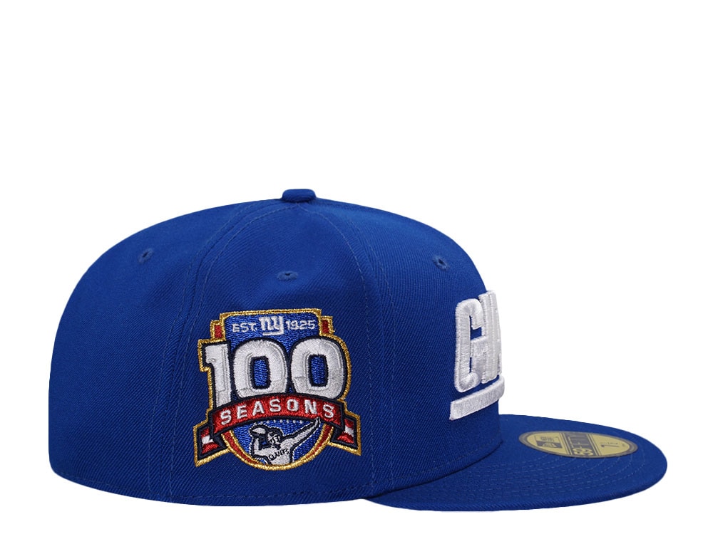 New Era New York Giants 100 Seasons Blue Prime Edition 59Fifty Fitted Casquette