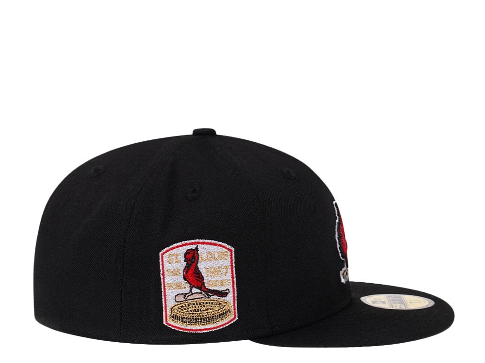 New Era St. Louis Cardinals World Series 1967 Black Throwback Edition 59Fifty Fitted Casquette