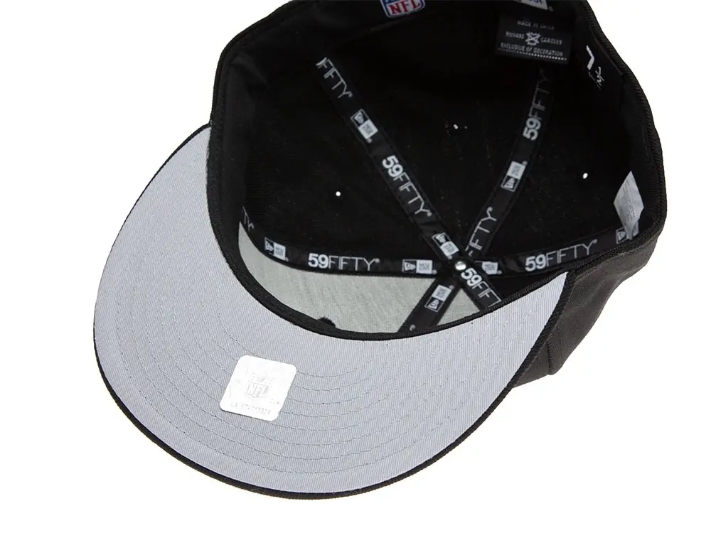 New Era New England Patriots Black & Grey 59Fifty Fitted Casquette