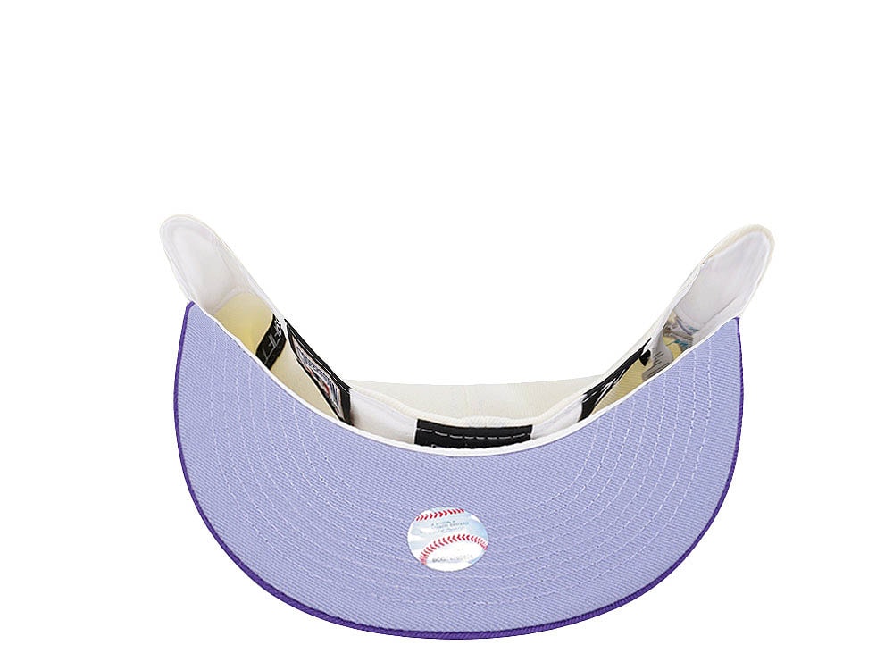 New Era Texas Rangers All Star Game 1995 Cream Purple Two Tone Edition 59Fifty Fitted Casquette