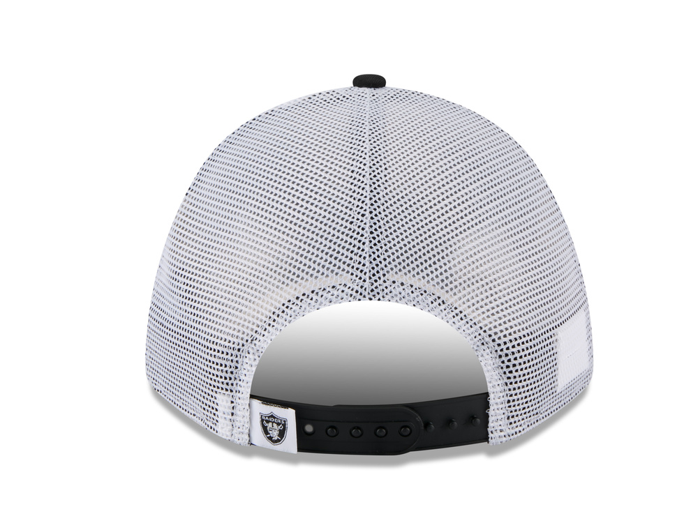 New Era Las Vegas Raiders Official Team Color Edition 9Forty M Crown A Frame Trucker Snapback Casquette