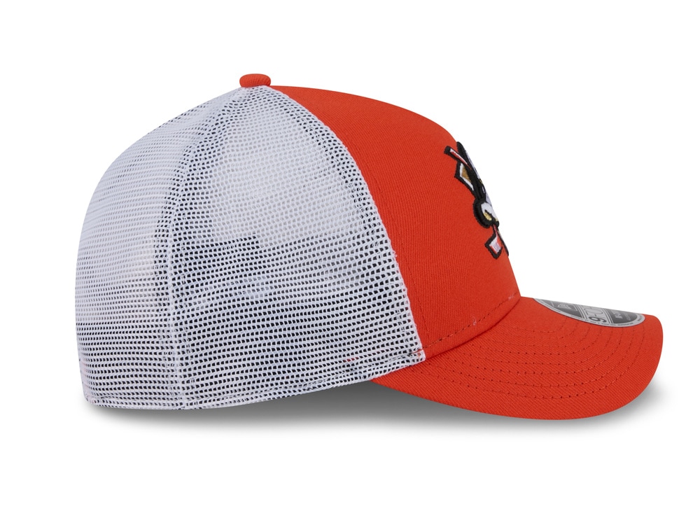 New Era Anaheim Ducks Official Team Color Edition 9Forty M Crown A Frame Trucker Snapback Casquette