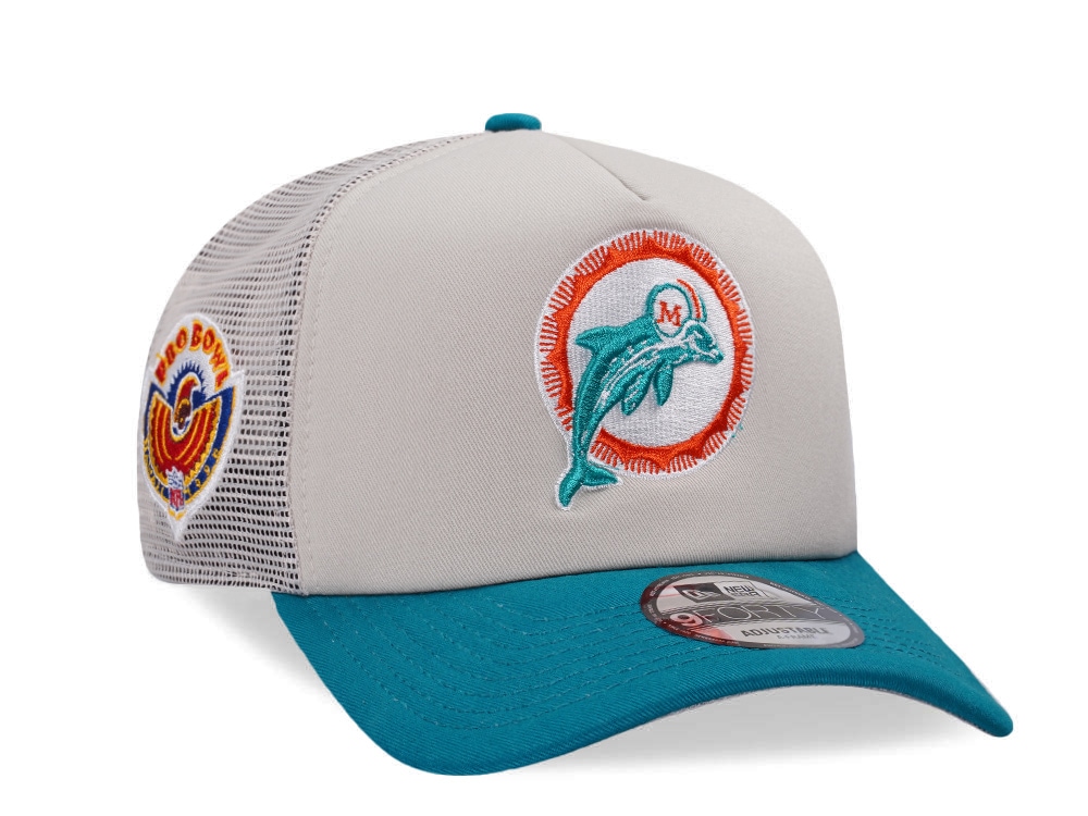 New Era Miami Marlins Pro Bowl Two Tone Trucker 9Forty A Frame Snapback Casquette
