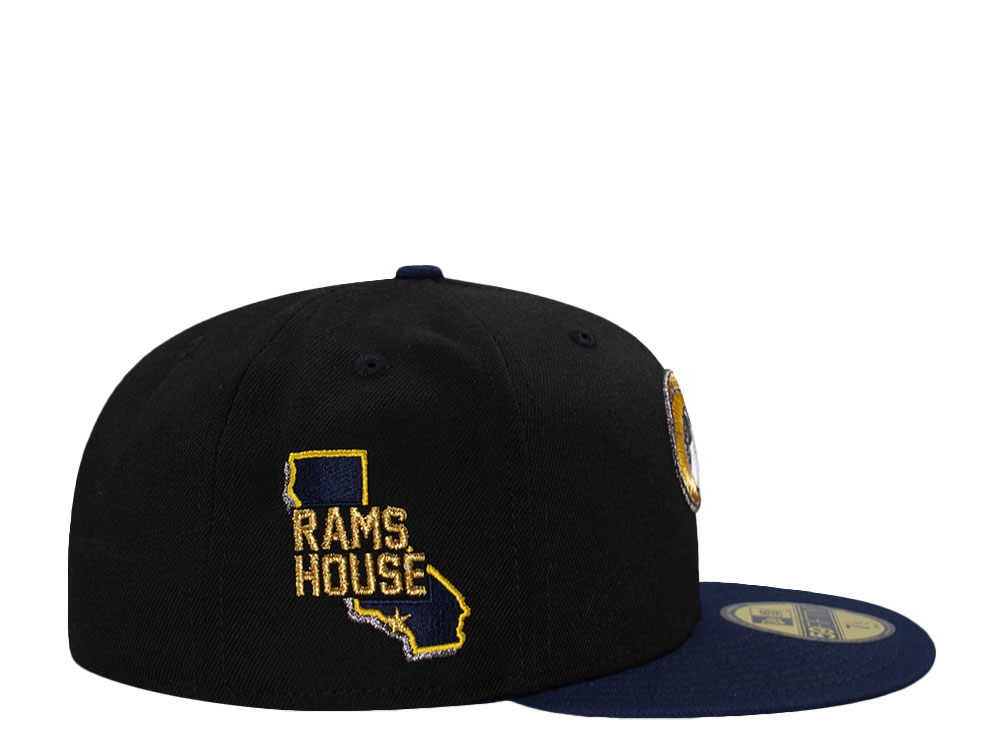 New Era Los Angeles Rams House Black Two Tone Edition 59Fifty Fitted Casquette