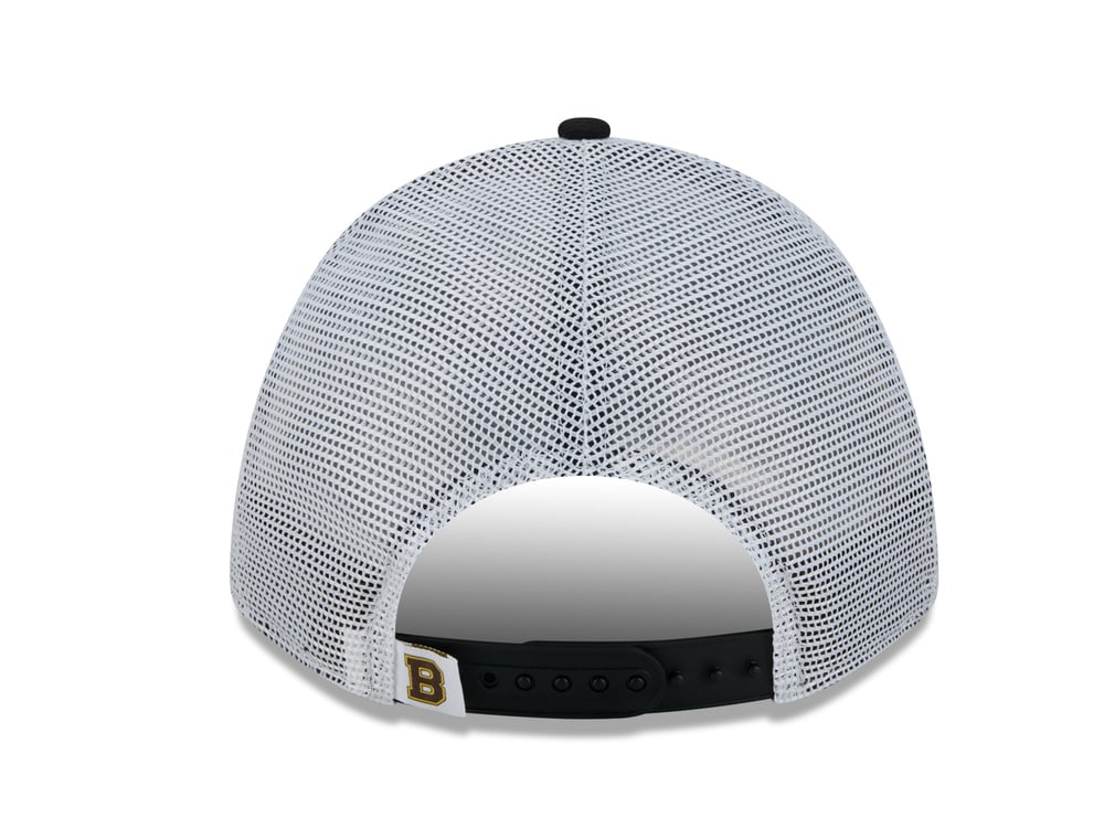New Era Boston Bruins Official Team Color Edition 9Forty M Crown A Frame Trucker Snapback Casquette