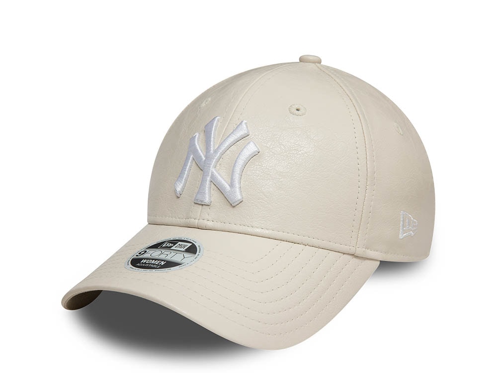 New Era New York Yankees Leather Stone 9Forty Strapback Casquette