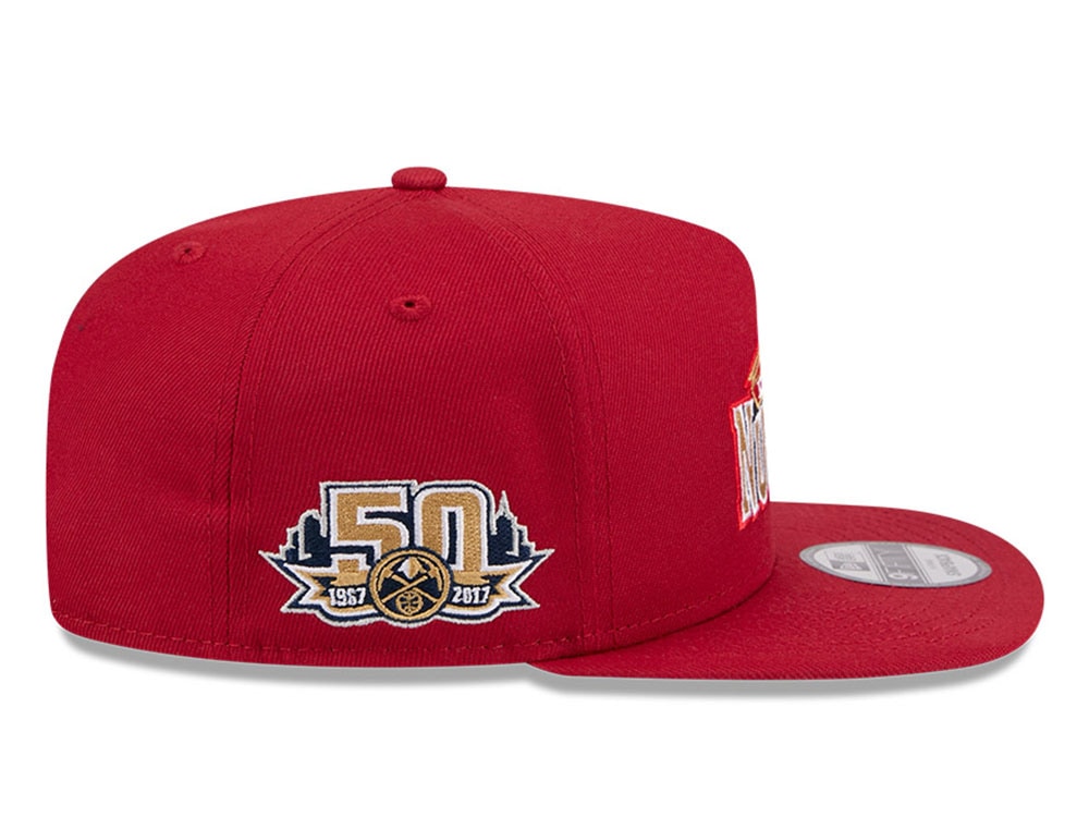 New Era Denver Nuggets 50th Anniversary HWC Edition 9Fifty A Frame Snapback Casquette