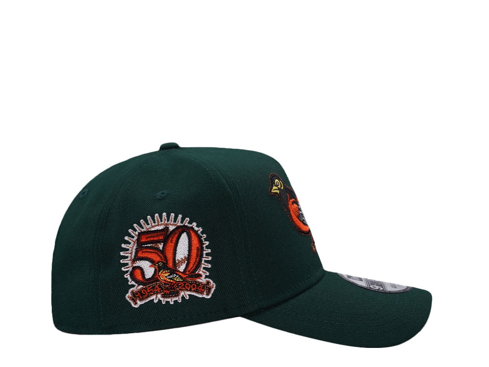 New Era Baltimore Orioles 50th Anniversary Dark Green 9Forty A Frame Snapback Casquette