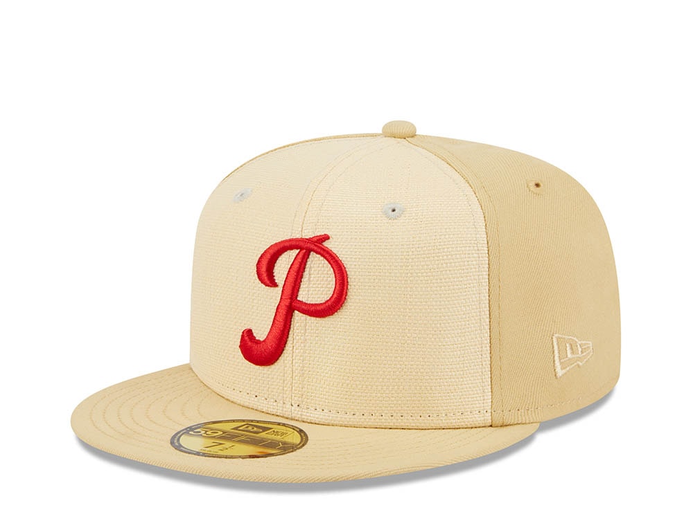 New Era Philadelphia Phillies 1950 Raffia Front Vegas Gold Edition 59Fifty Fitted Casquette
