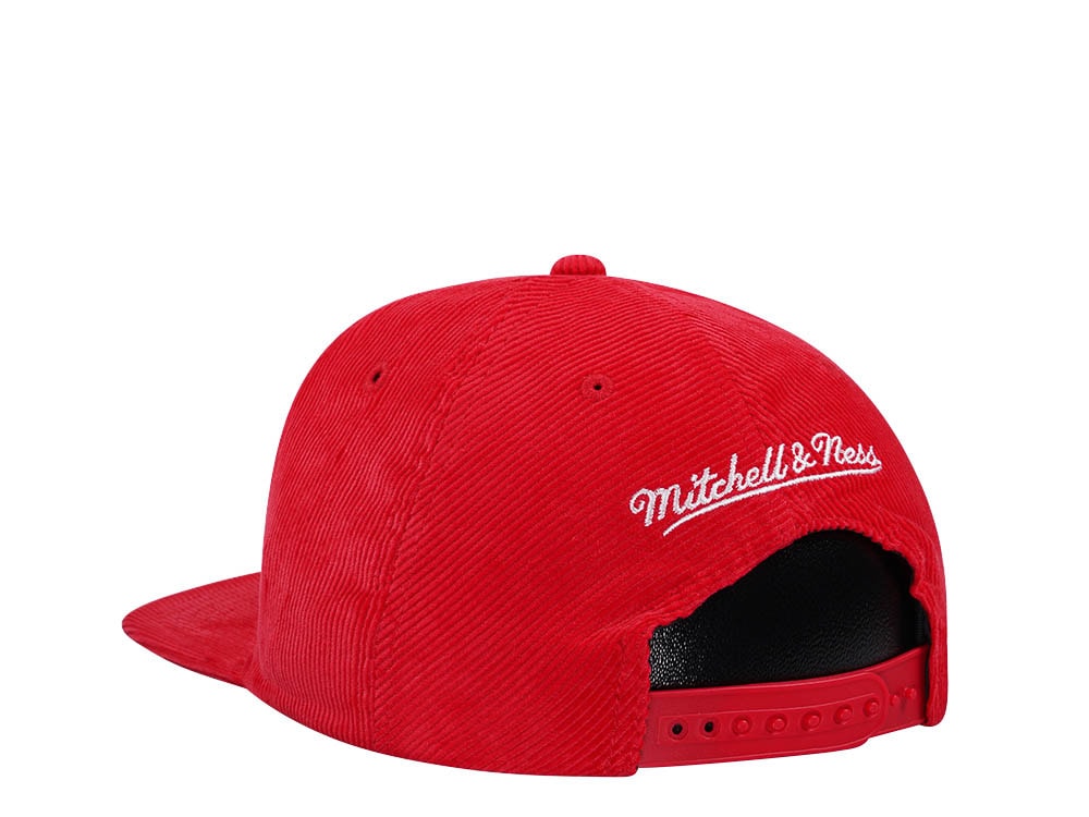 Mitchell & Ness Atlanta Hawks Red Cord Hardwood Classic Snapback Casquette