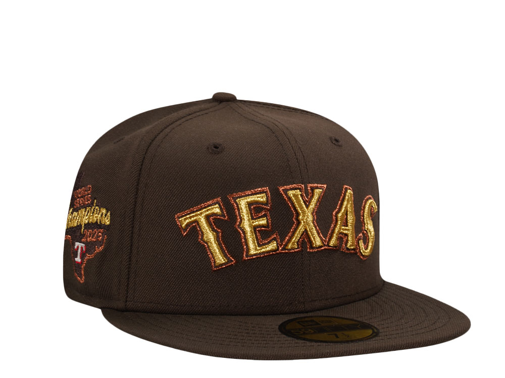 New Era Texas Rangers World Series 2023 Walnut Edition 59Fifty Fitted Casquette