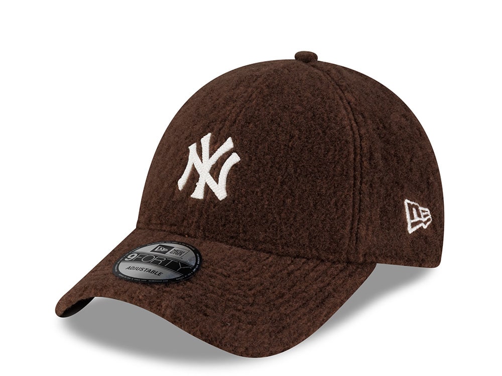 New Era New York Yankees Winter Borg Brown Prime Edition 9Forty Adjustable Casquette