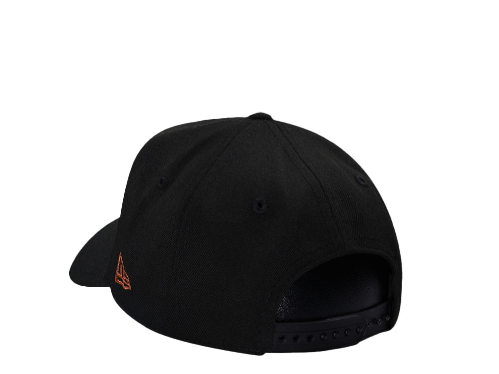 New Era Cleveland Guardians Progressive Field Black Copper 9Forty A Frame Snapback Casquette
