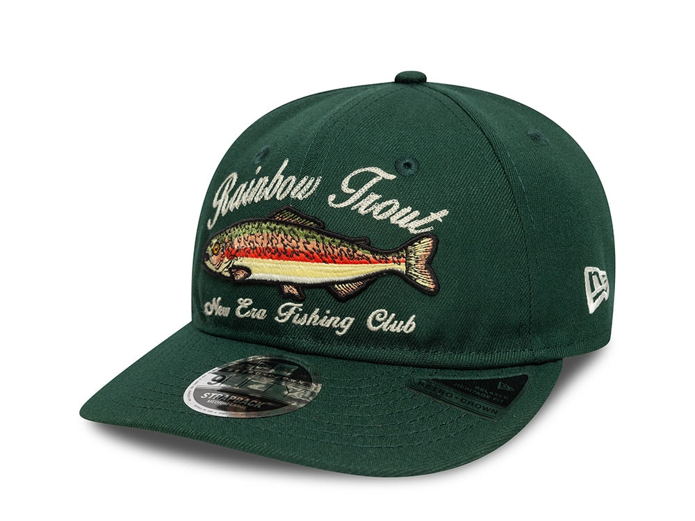 New Era Rainbow Trout New Era Fishing Club Green Edition 9Fifty Retro Crown Snapback Casquette