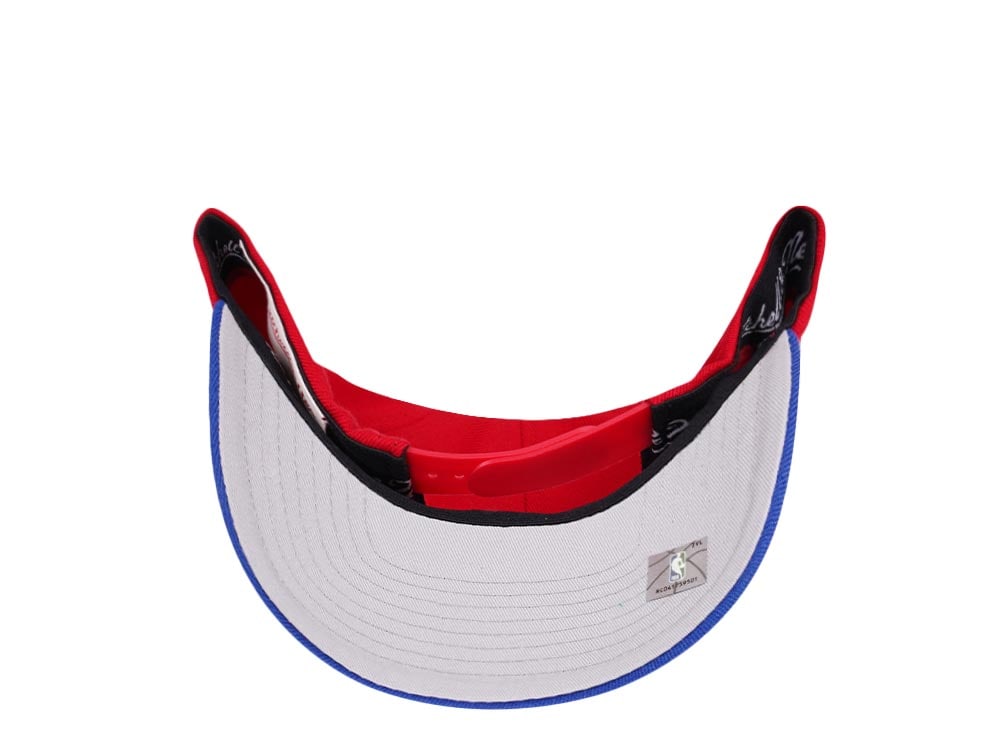Mitchell & Ness Los Angeles Clippers Team Two Tone Red Line Solid Flex Snapback Casquette