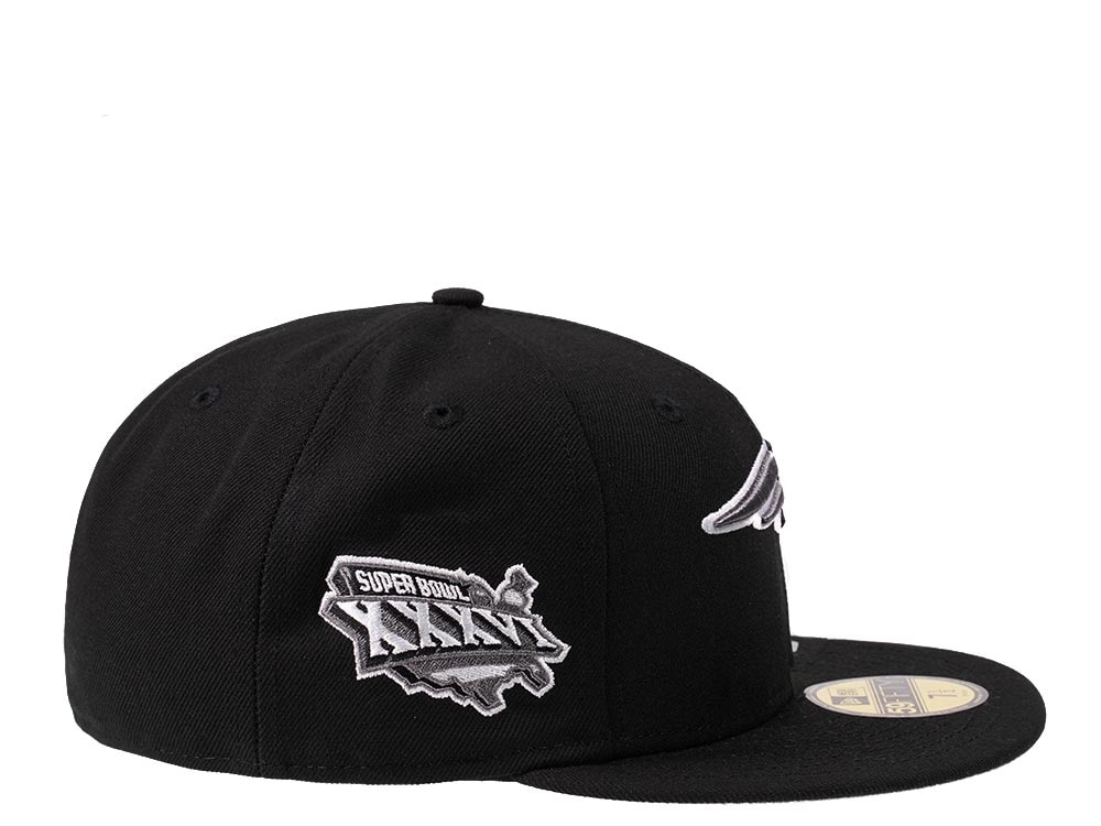 New Era New England Patriots Super Bowl XXXVI Steel Black Edition 59Fifty Fitted Casquette