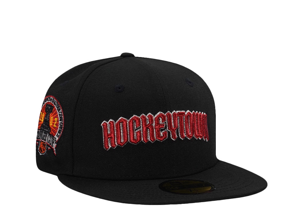 New Era Detroit Red Wings Stanley Cup 2002 Hockeytown Black Prime Edition 59Fifty Fitted Casquette