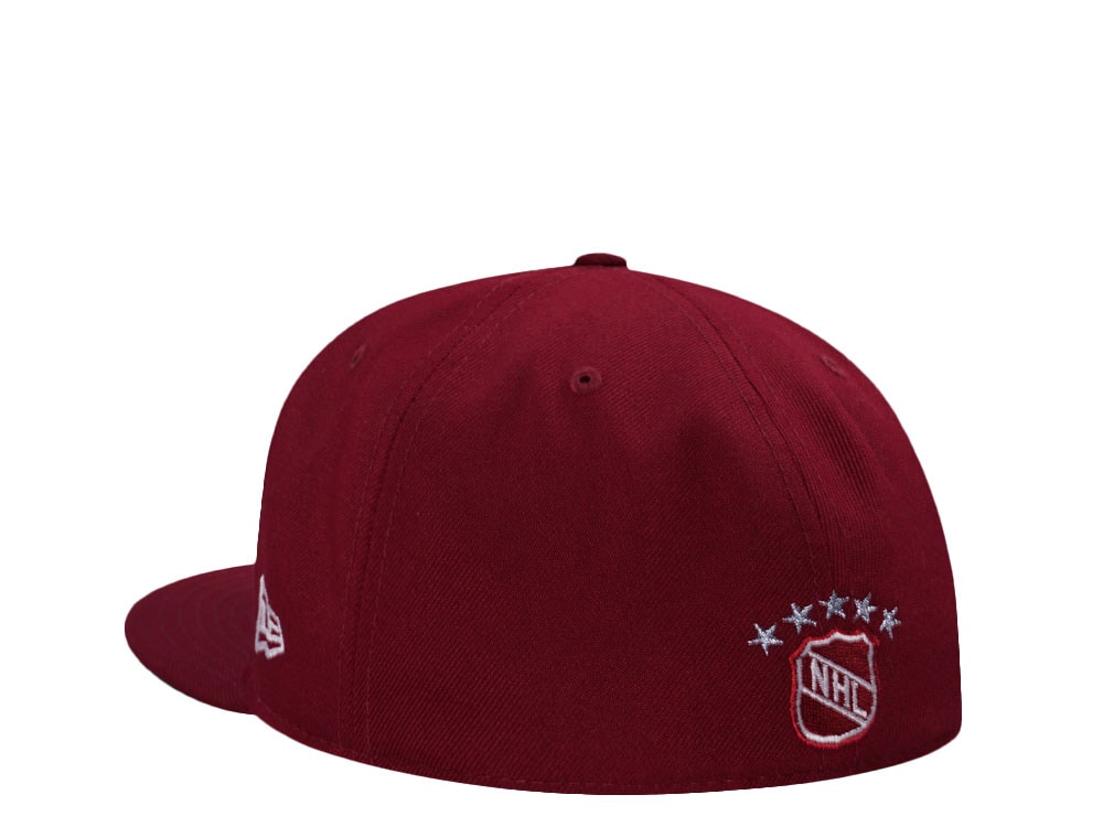 New Era Quebec Nordiques Smooth Red Throwback Edition 59Fifty Fitted Casquette