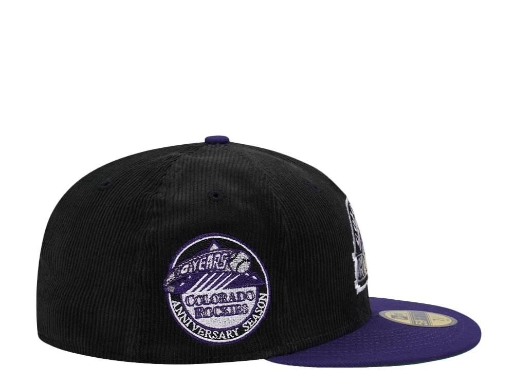 New Era Colorado Rockies 10th Anniversary Throwback Two Tone Corduroy Edition 59Fifty Fitted Casquette