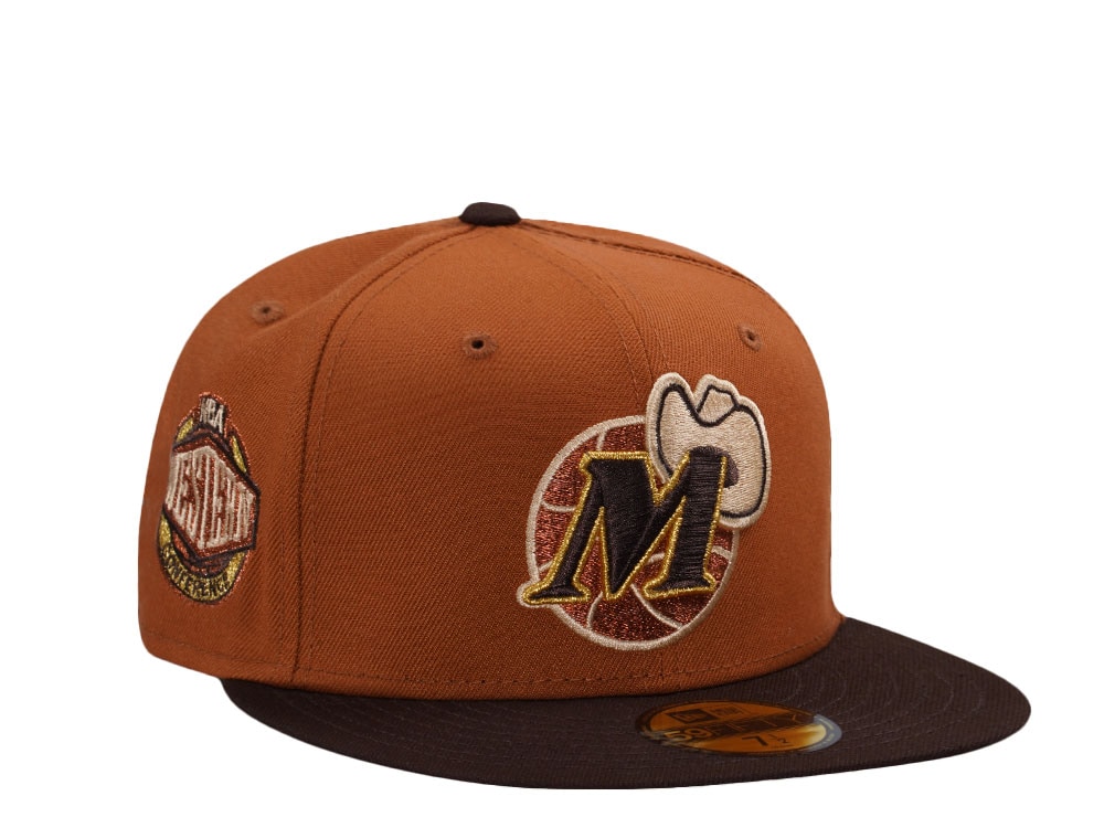 New Era Dallas Mavericks Western Conference Brown Two Tone Edition 59Fifty Fitted Casquette