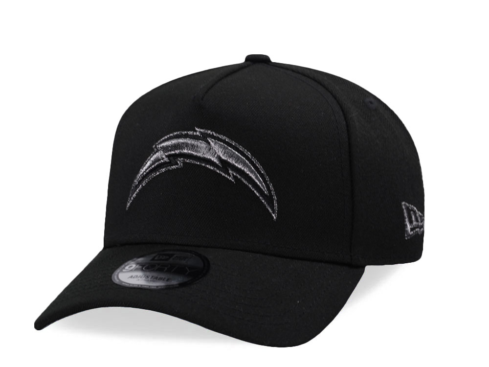 New Era Los Angeles Chargers Classic Black Prime Edition 9Forty A Frame Snapback Casquette