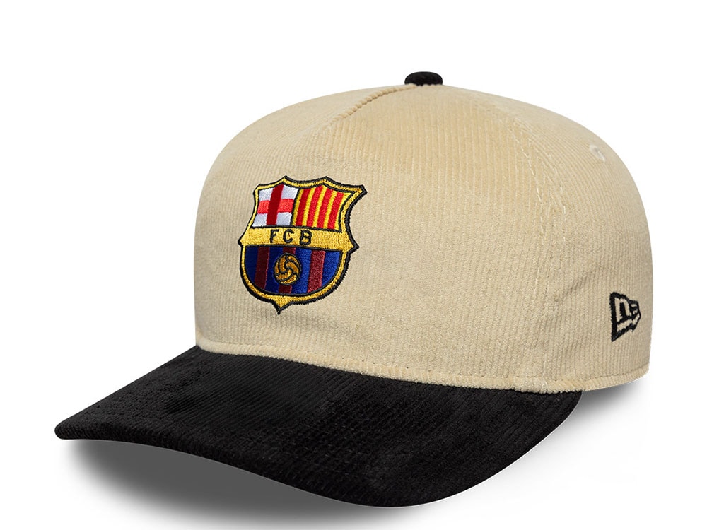 New Era Fc Barcelona Corduroy Beige Edition 19Twenty Snapback Casquette
