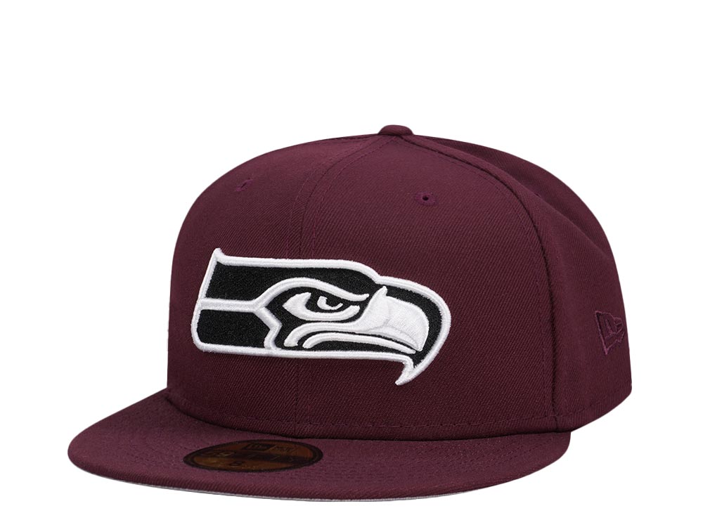 New Era Seattle Seahawks  Maroon Classic Edition 59Fifty Fitted Casquette