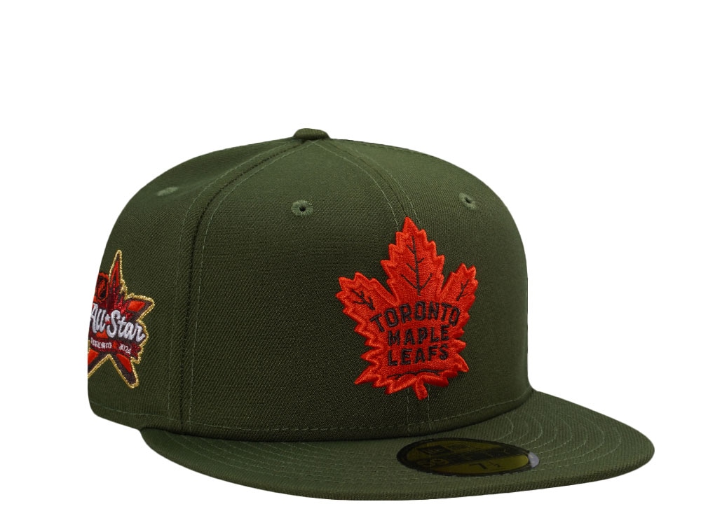New Era Toronto Maple Leafs All Star Game 2024 Olive Edition 59Fifty Fitted Casquette