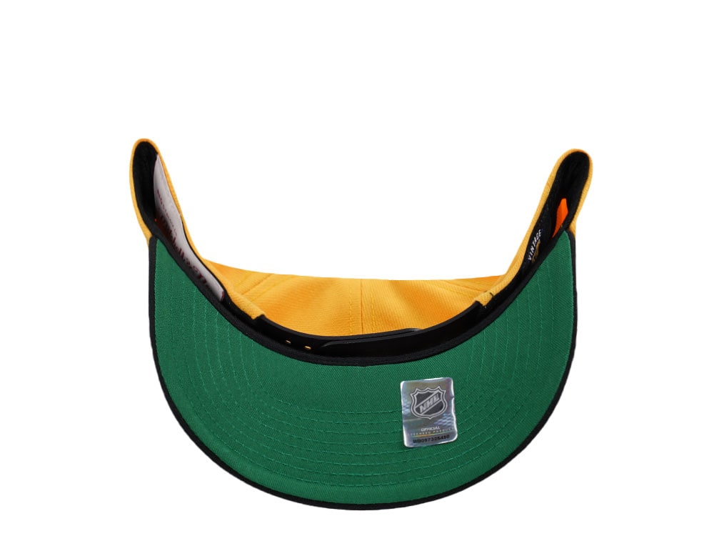Mitchell & Ness Pittsburgh Penguins Pro Crown Fit Vintage Yellow Snapback Casquette