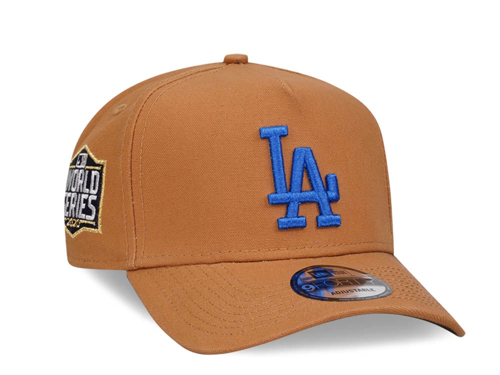 New Era Los Angeles Dodgers World Series 2020 Beige 9Forty A Frame Snapback Casquette