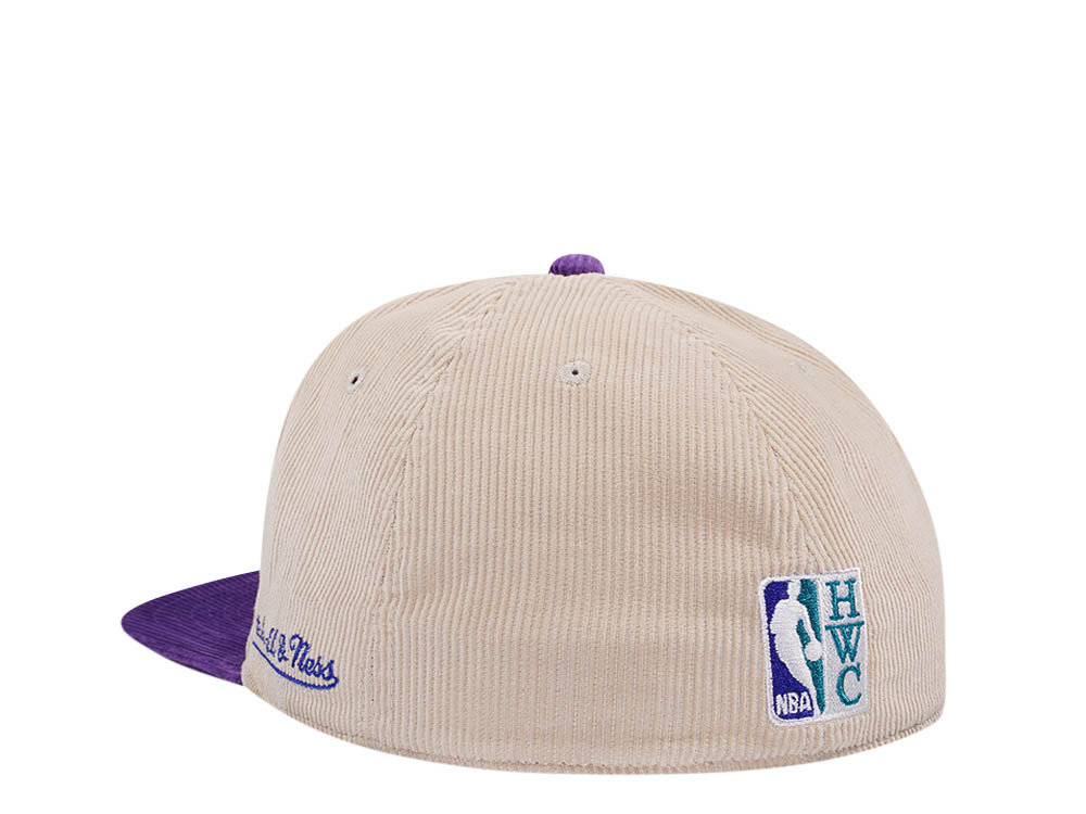 Mitchell & Ness Charlotte Hornets All Star 1997 Two Tone Hardwood Classic Cord Edition Dynasty Fitted Casquette