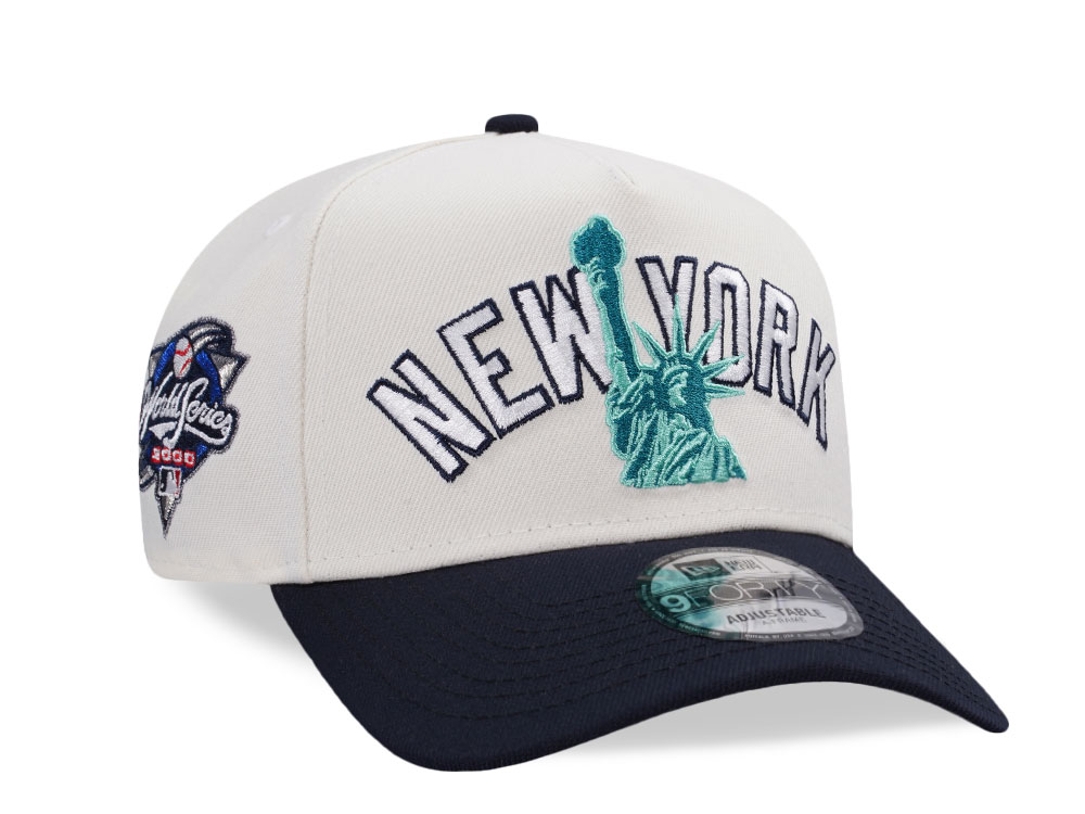 New Era New York Yankees World Series 2000 Chrome Two Tone Edition 9Forty A Frame Snapback Casquette